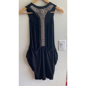 Easel Sexy Mini Black Dress/Top